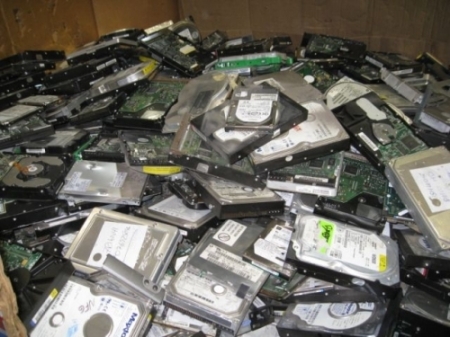 Hard drives recycling