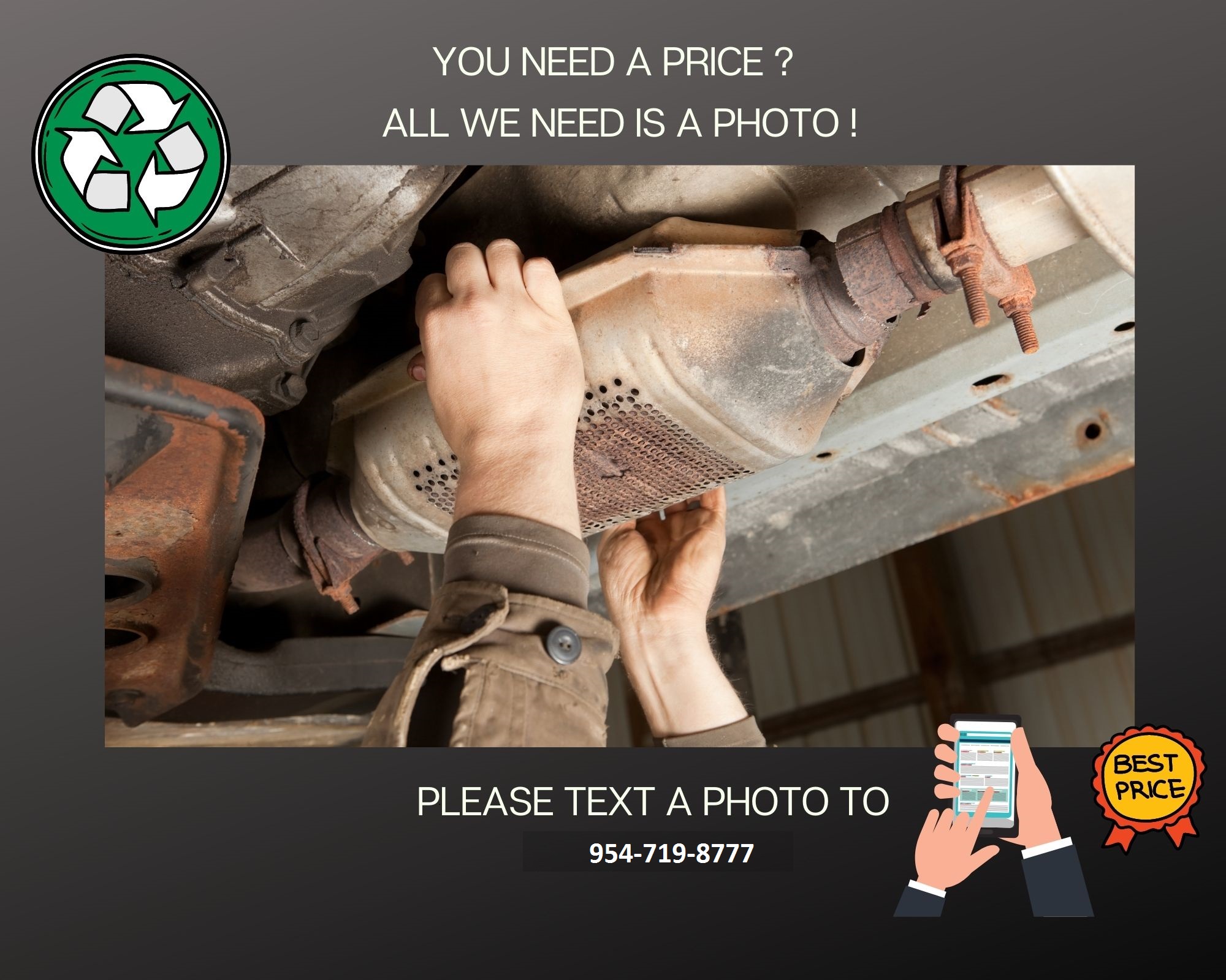 Send us a photo to get a quote for your scrap converter